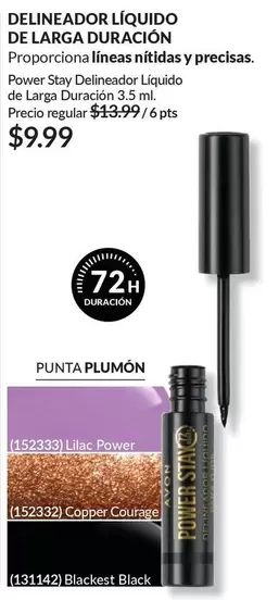 Avon - Power Stay Delineador Líquido de Larga Duración 3.5 ml