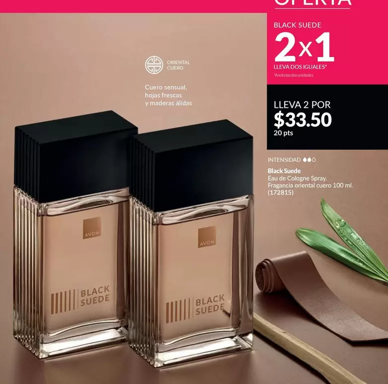 Avon - Black Suede Eau de Cologne Spray