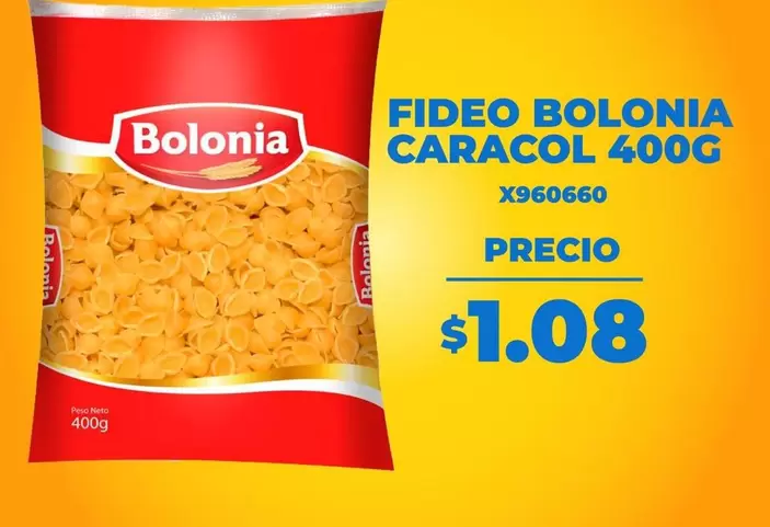 Fideo Bolonia Caracol 400G X960660