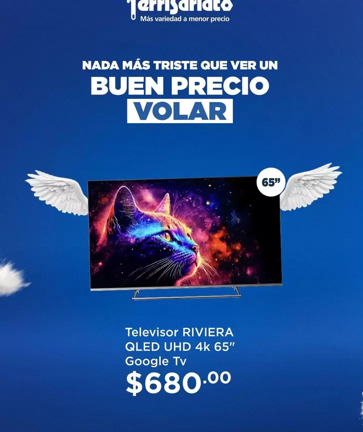 Televisor QLED UHD 4K 65" Google TV