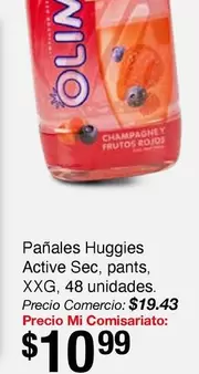 Huggies - Pañales  Active Sec, pants