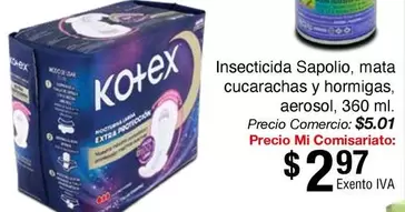 Insecticida Sapolio, mata cucarachas y hormigas