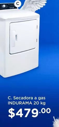 Indurama - Secadora a gas 20 kg