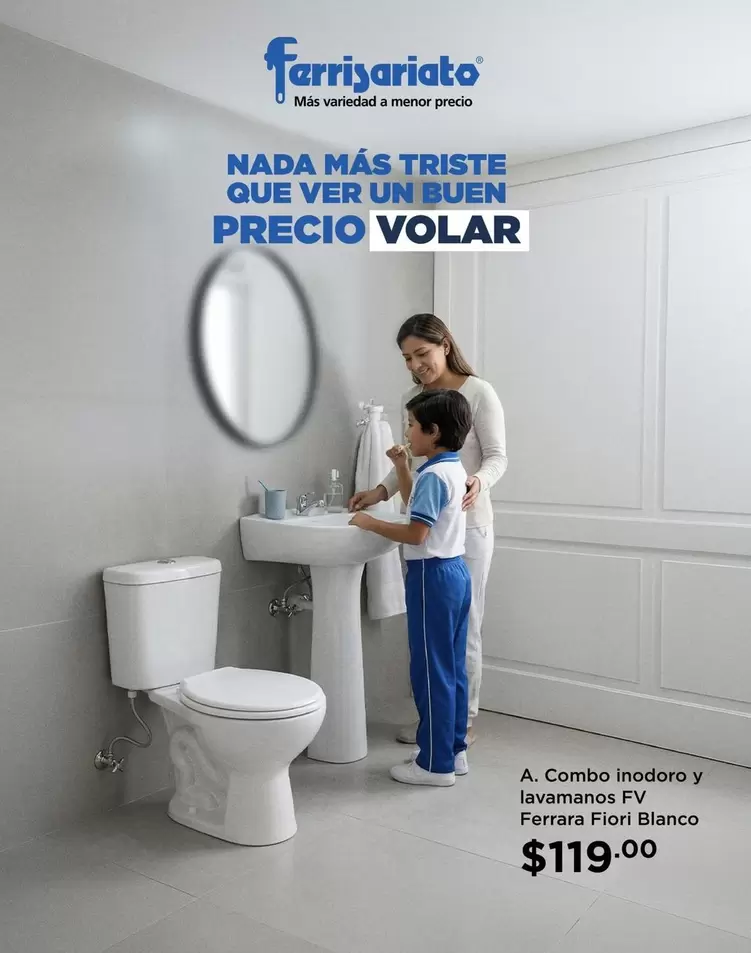 Combo inodoro y lavamanos