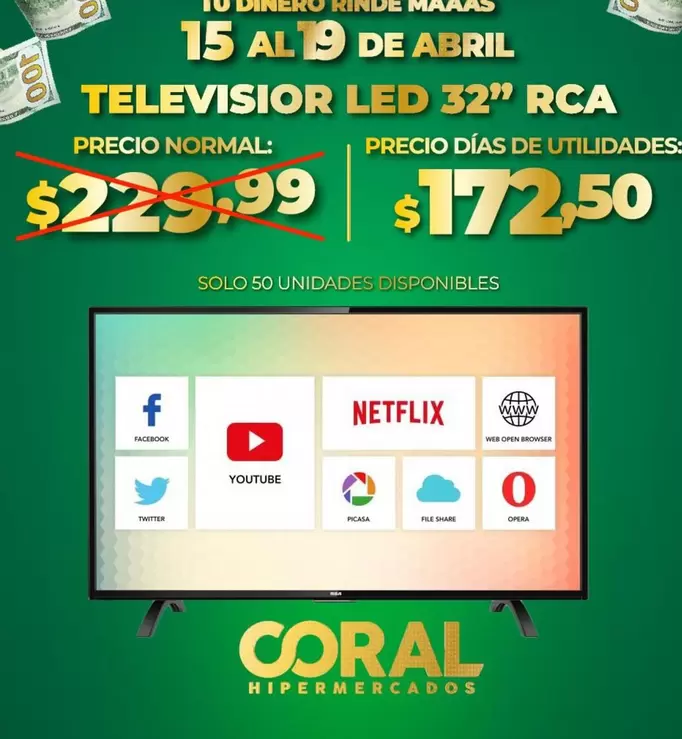 Netflix - TELEVISION LED 32" RCA