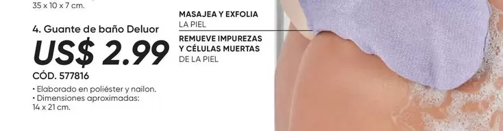 4. Guante de ba
uevo Deluor C
uevoO. 577816