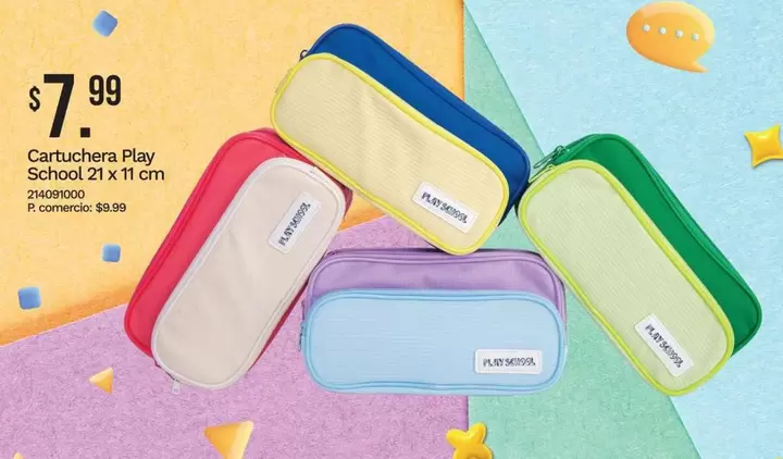 Play - Cartuchera  School 21 x 11 cm