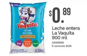 Leche entera 900 ml