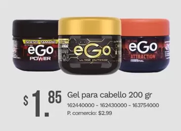 Gel para cabello