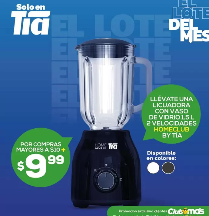 Promoción - Licuadora con vaso de vidrio