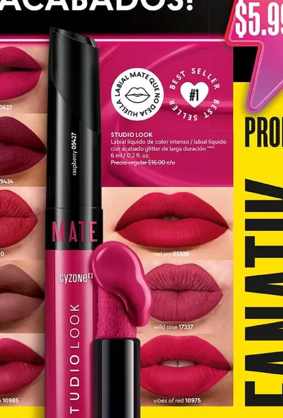 mate - STUDIO LOOK LABIAL LIQUIDO DE COLOR INTENSO