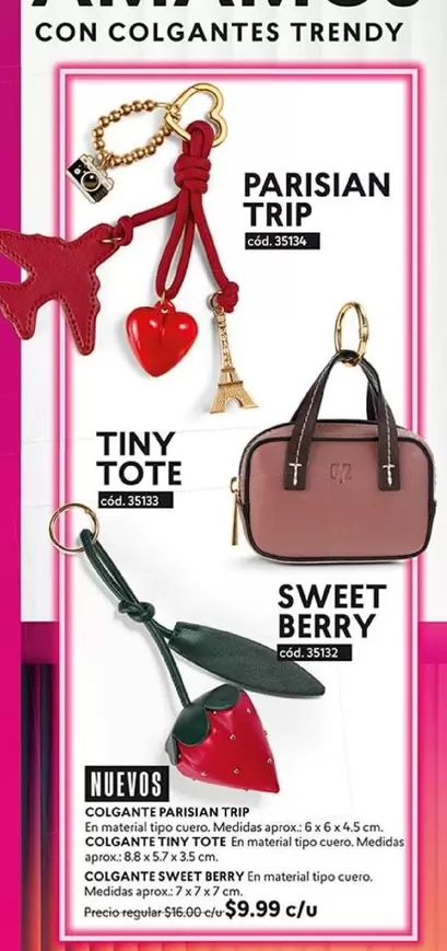 PARISIAN TRIP (COD. 70734), TINY TOTE, SWEET BERRY