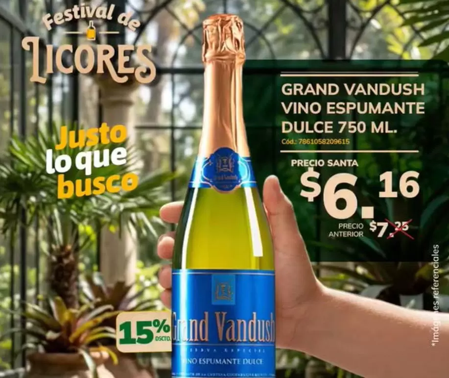 Imágenes - VINO ESPUMANTE DULCE 750 ML.