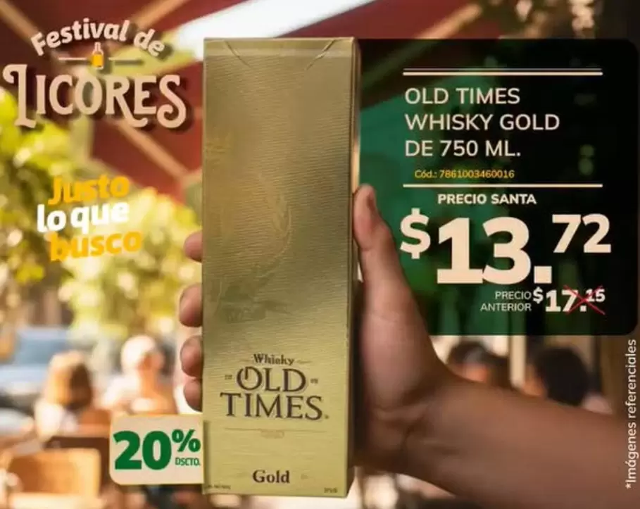 Imágenes - WHISKY GOLD DE 750 ML.