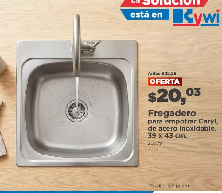 Fregadero para empotrar Caryl