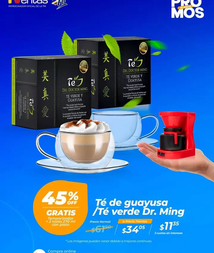 Verde - Té de guayusa / Té verde