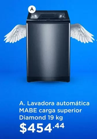 Lavadora automática carga superior Diamond 19 kg