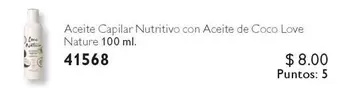 Love - Aceite Capilar Nutritivo con Aceite de Coco 41568