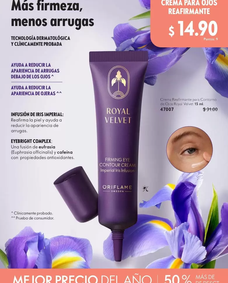 Oriflame - ROYAL VELVET Firming Eye Contour Cream