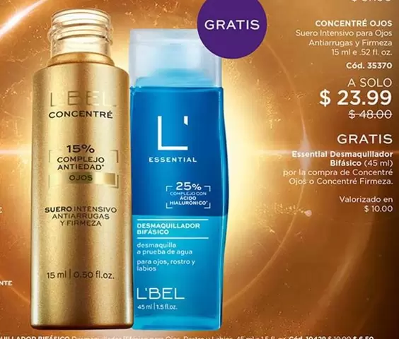 L'bel - CONCENTRE OJOS Suero Intensivo para Ojos Antiarrugas y Firmeza 15 ml