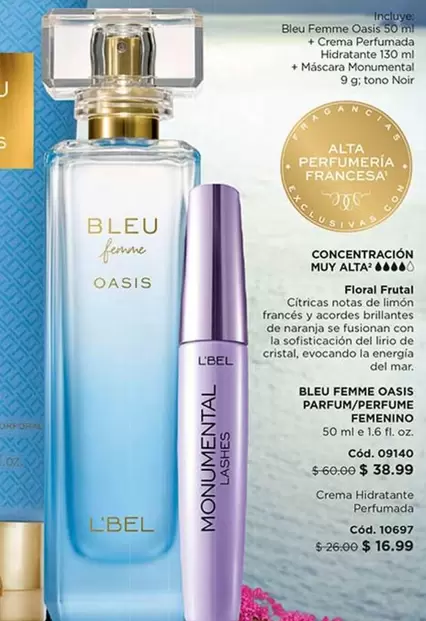 L'bel - BLEU FEMME OASIS PARFUM/PERFUME FEMENINO