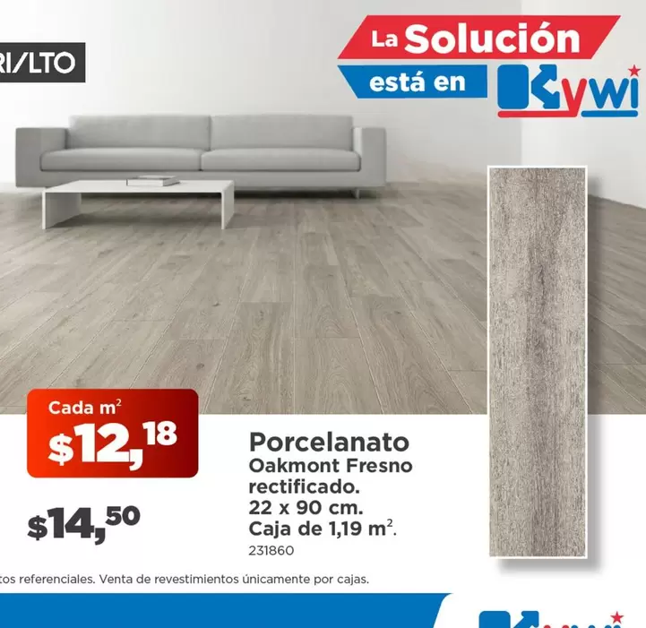 Porcelanato Oakmont rectificado
