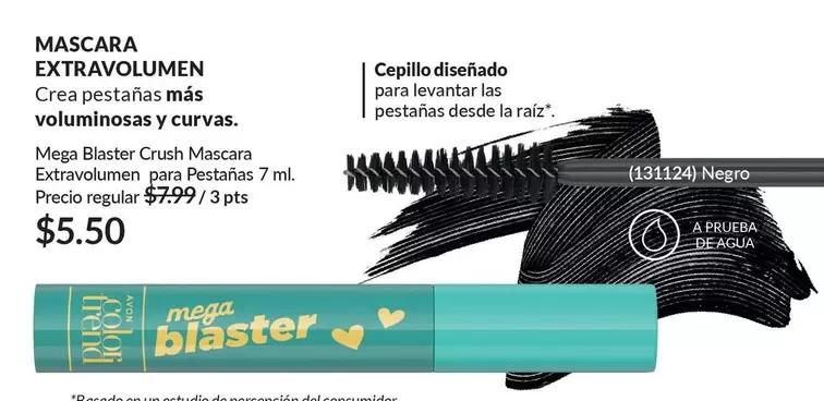 Crush - MASCARA EXTRAVOLUMEN Mega Blaster Mascara Extravolumen para Pestañas 7 ml