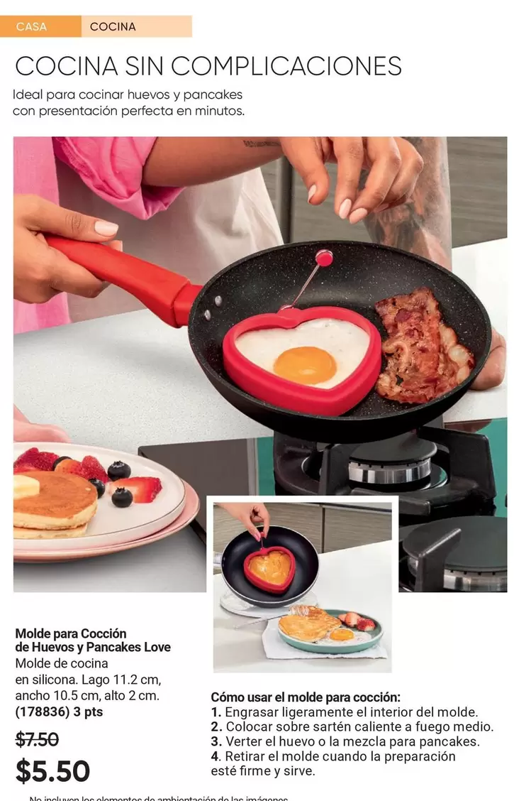 Love - Molde para Huevos y Pancakes