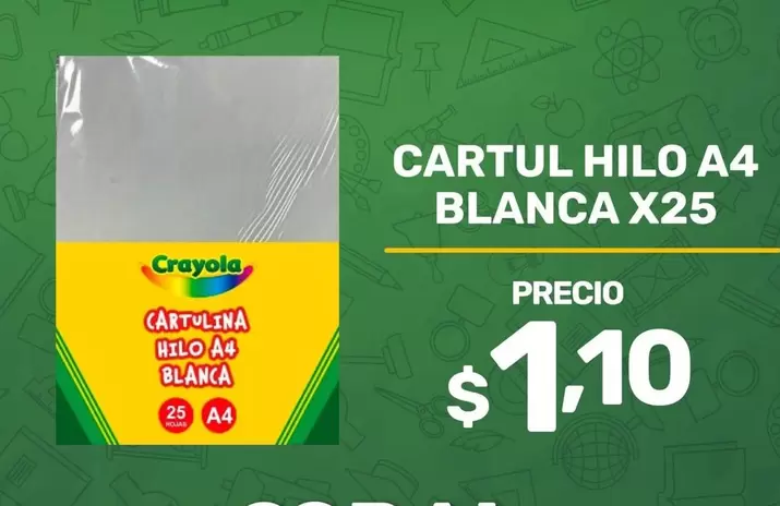Blanca - CARTUL HILO A4 BLANCA X25