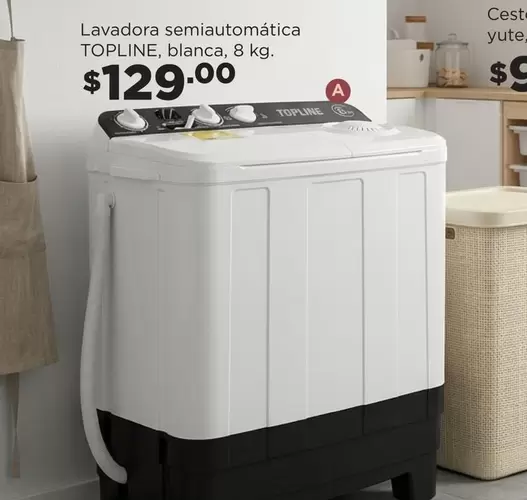 Blanca - Lavadora semiautomática