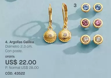 Argollas Galilea CÓD. 43522