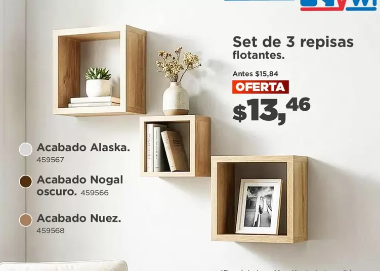 Set de 3 repisas flotantes