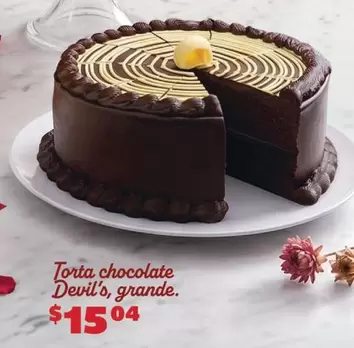 Torta chocolate Devil's, grande.