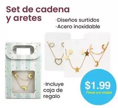 Set de cadena y aretes