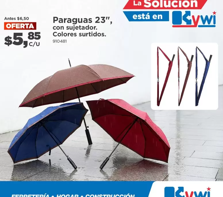 Paraguas 23", Colores surtidos. 910-401