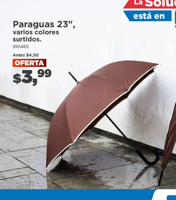 Paraguas 23", varios colores surtidos. 910465