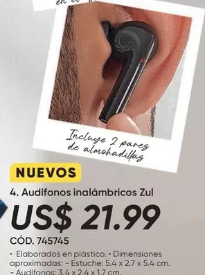 Audífonos inalámbricos