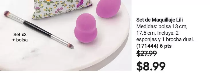Set de Maquillaje Lili (171444) 6 pts