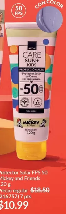 Avon - Protector Solar FPS 50 Mickey and Friends