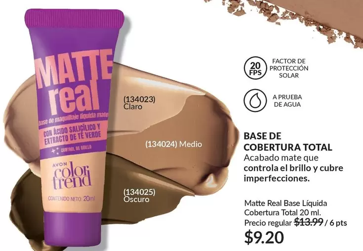 Real - Matte  Base Líquida Cobertura Total