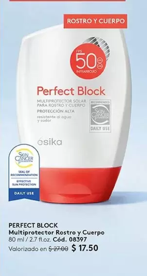 Perfect - PERFECT BLOCK Multiprotetor Rosto y Cuerpo Cód. 08397