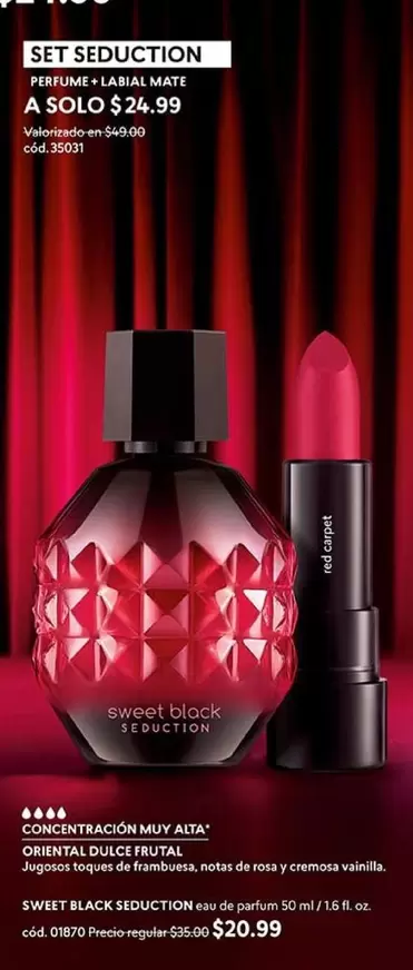 mate - SET SEDUCTION PERFUME + LABIAL MATE