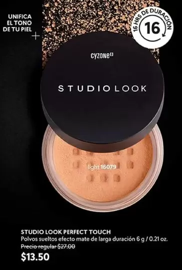 Perfect - STUDIO LOOK PERFECT TOUCH Polvos sueltos efecto mate de larga duración