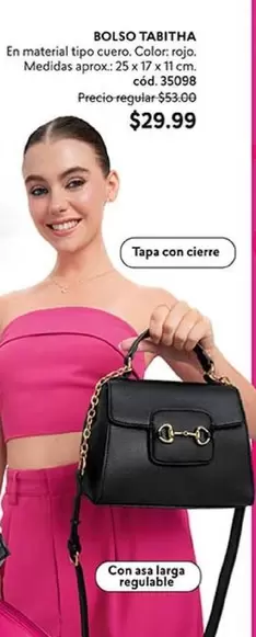 Rojo - BOLSO TABITHA c	ext{ód}. 35098