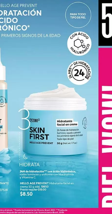 Signos - Hidratación facial en crema