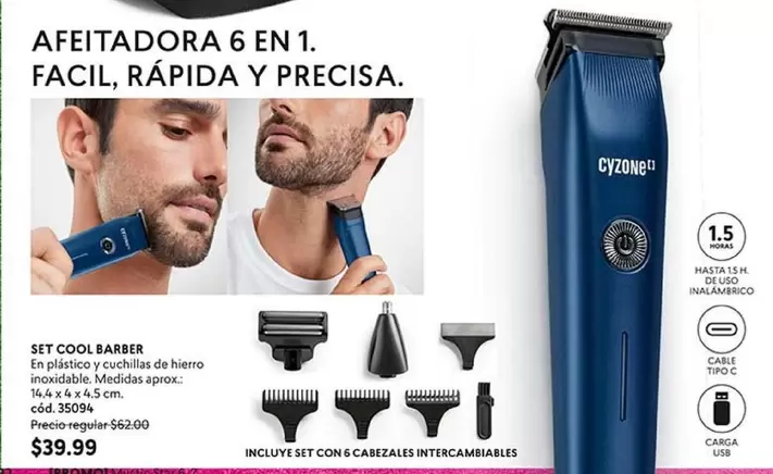 cool - AFEITADORA 6 EN 1. FACIL, RAPIDA Y PRECISA.