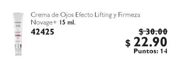 Crema de Ojos Efecto Lifting y Firmeza Novage+ 42425