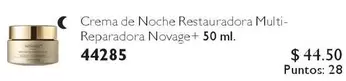 Crema de Noche Restauradora Multi-Reparadora Novage+ 50 ml. 44285