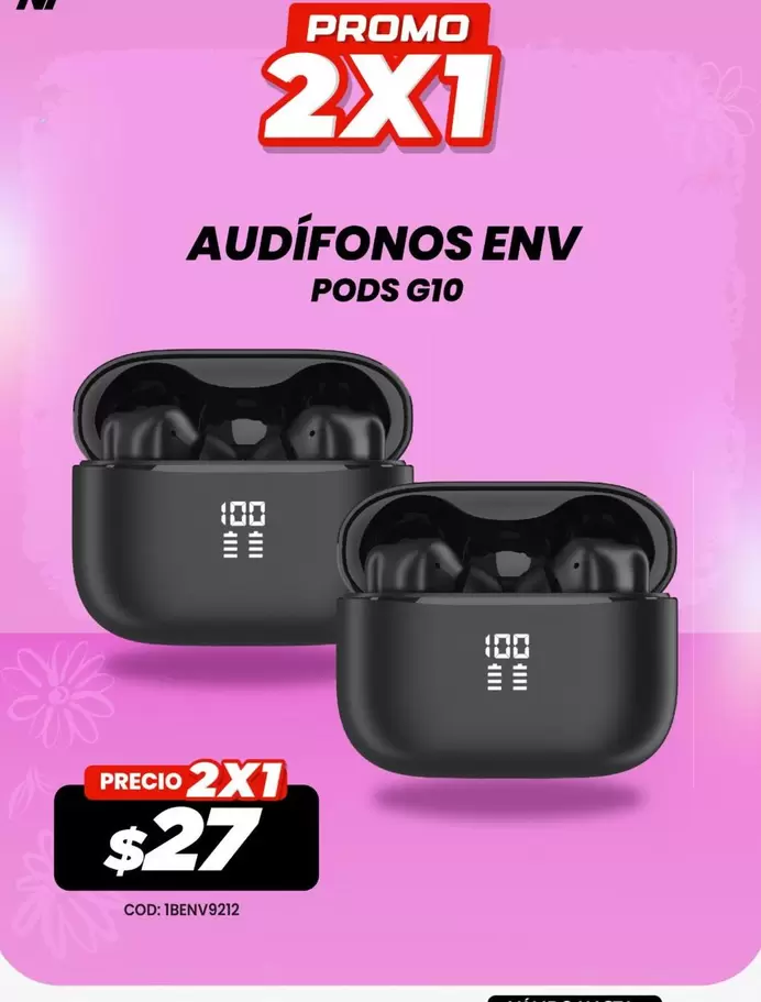 AUDÍFONOS ENV PODS G10
