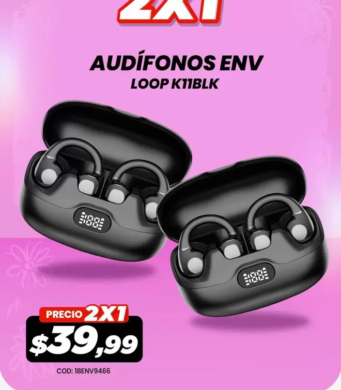 AUDÍFONOS ENV LOOP K11BLK